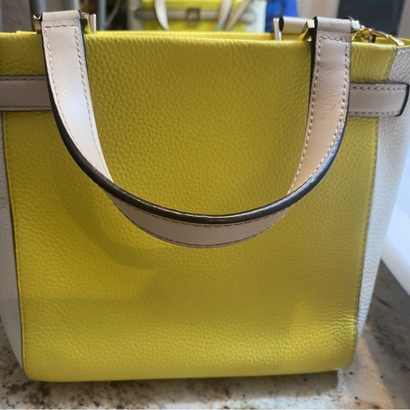 Kate Spade Houston Street Leo Satchel Crossbody Yellow Two Toned Limonce… - Picture 11 of 12